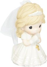 Precious Moments, Remembrance Of My First Holy Communion, Bisque Porcelain Figurine, Girl